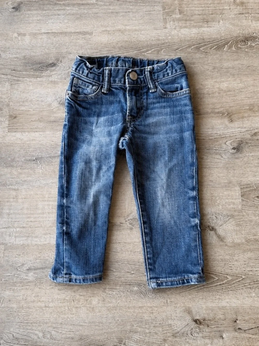 Baby Gap Skinny Jeans Toddler Boys 18-24M Medium Wash Denim Adjustable Waist